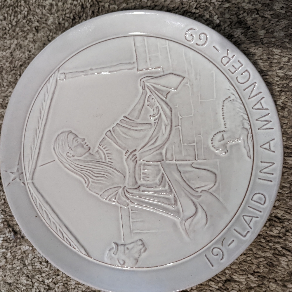 FRANKOMA Collectible plate 1969 'Laid in a Manger' Plate
